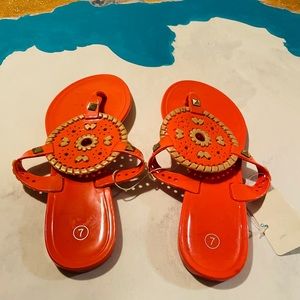 Orange Sandals